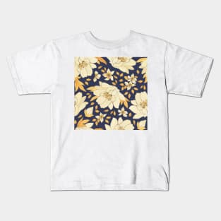 Handdrawn Flower Pattern Kids T-Shirt